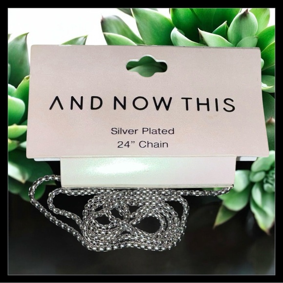 AND NOW THIS Silver Plated 24" Chain - Picture 5 of 6